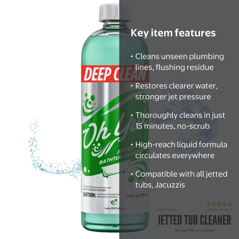 ゆゆ！！ Oh Yuk Jetted Tub Cleaner for Jacuzzis Bathtubs and Whirlpools 16