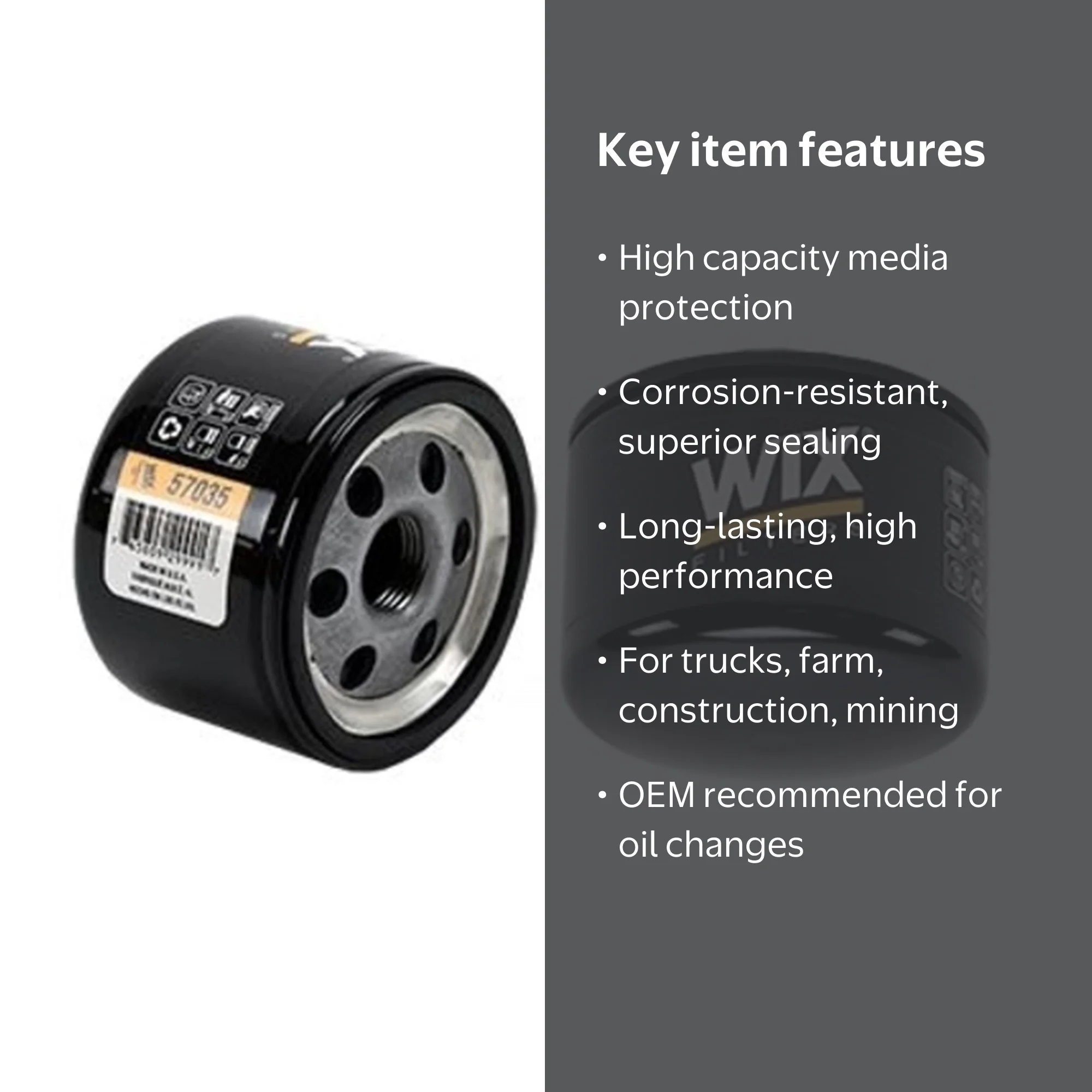 WIX Filters, Engine Oil Filter, Part RRK150, Heavy Duty Protection