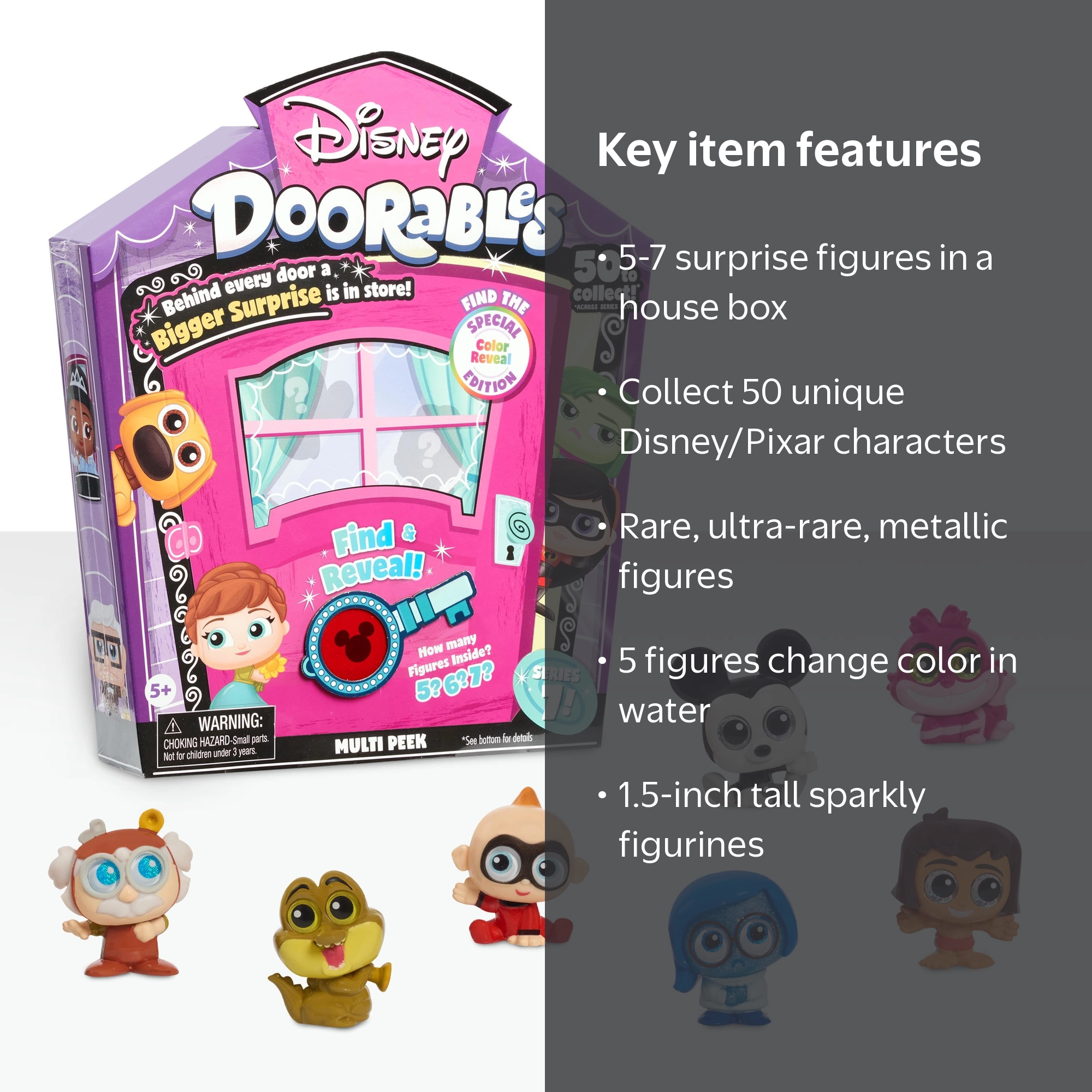 Disney Doorable Series 7 - Surprise Mini Set Pack, New Play