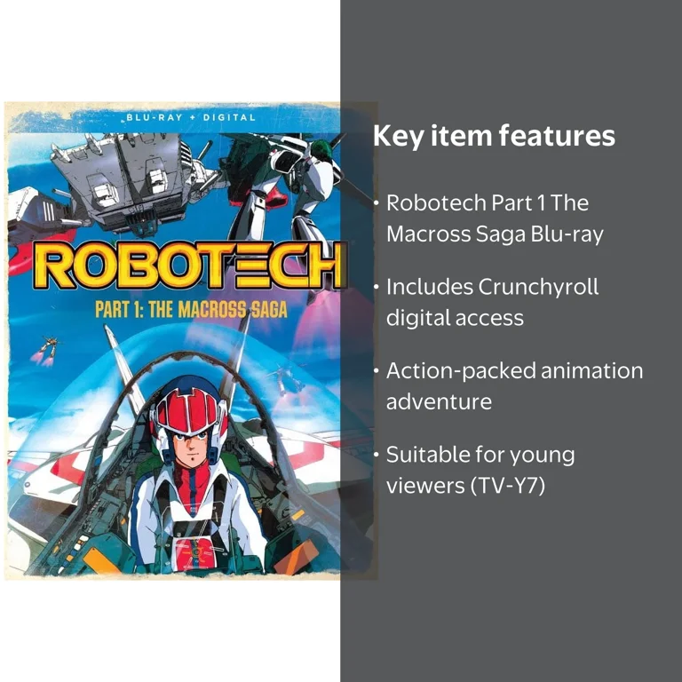 Robotech: Part 1 The Macross Saga, Blu-ray + Fun Digital