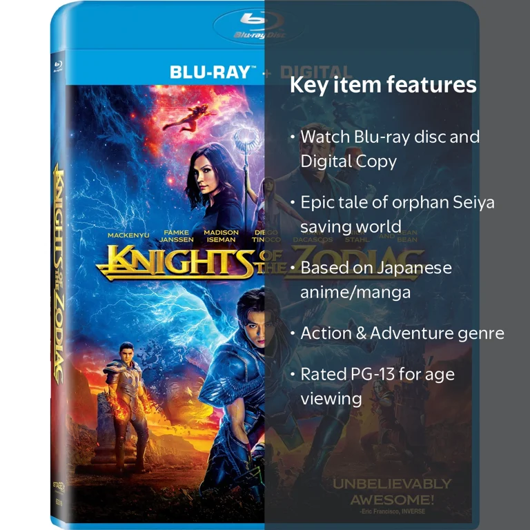 Knights of the Zodiac (Blu-ray + Digital Copy) - Walmart.com