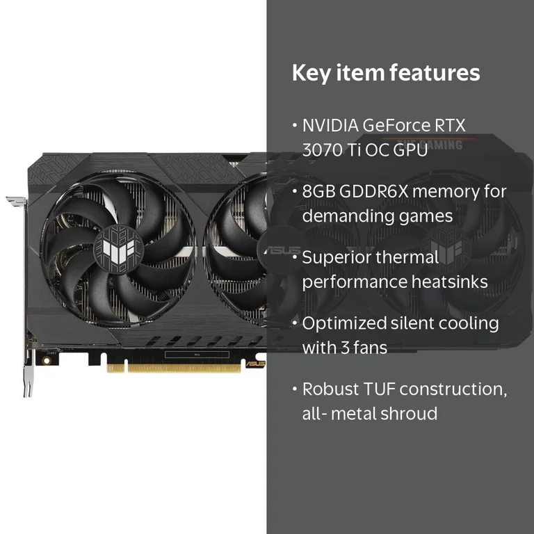ASUS TUF Gaming NVIDIA GeForce RTX 3070 Ti OC Graphics Card