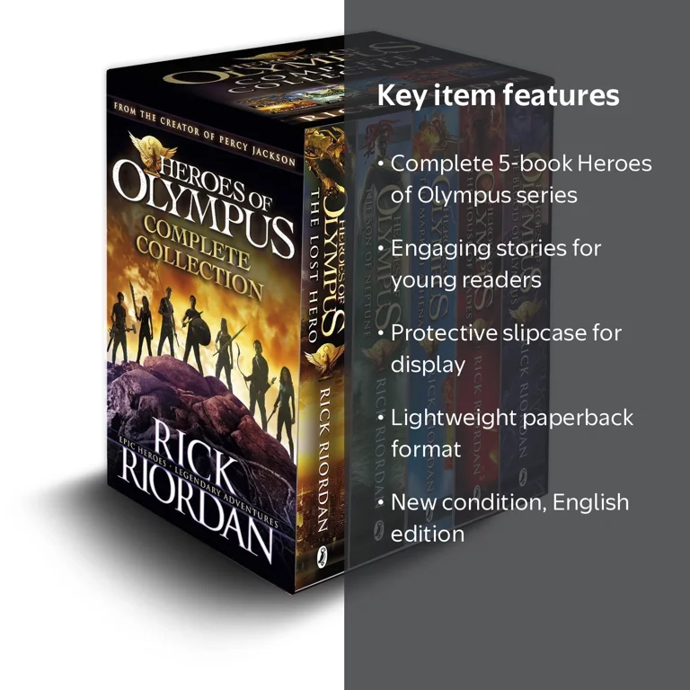 Heroes of Olympus Complete Collection, 5 Book Slipcase, Paperback