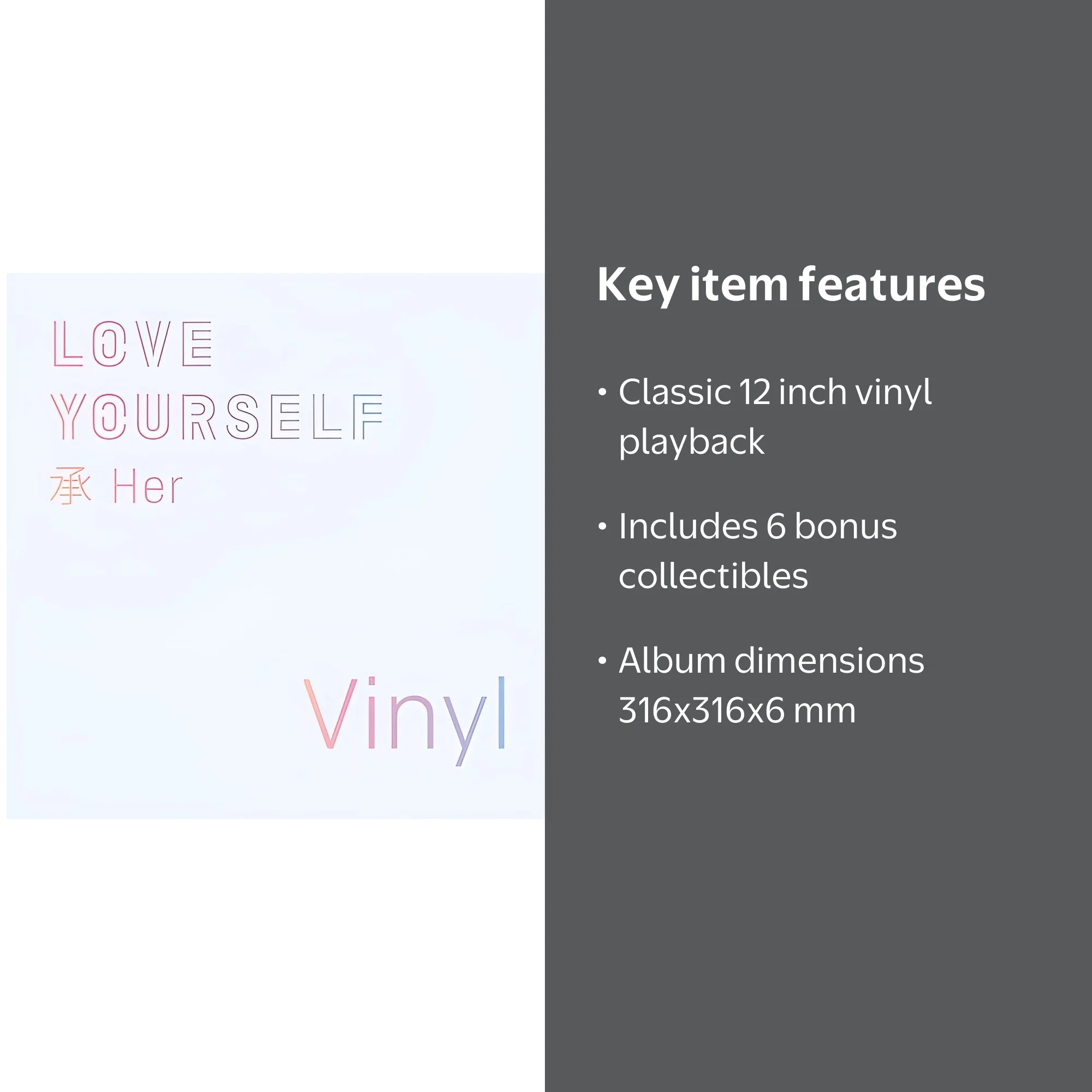 BTS - LOVE YOURSELF: Her - Music & Performance - Vinyl - Walmart.com