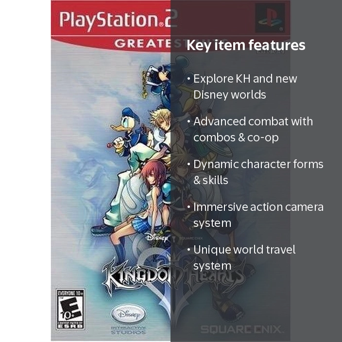 Square Enix, PlayStation 2 Game, Kingdom Hearts II Greatest Hits