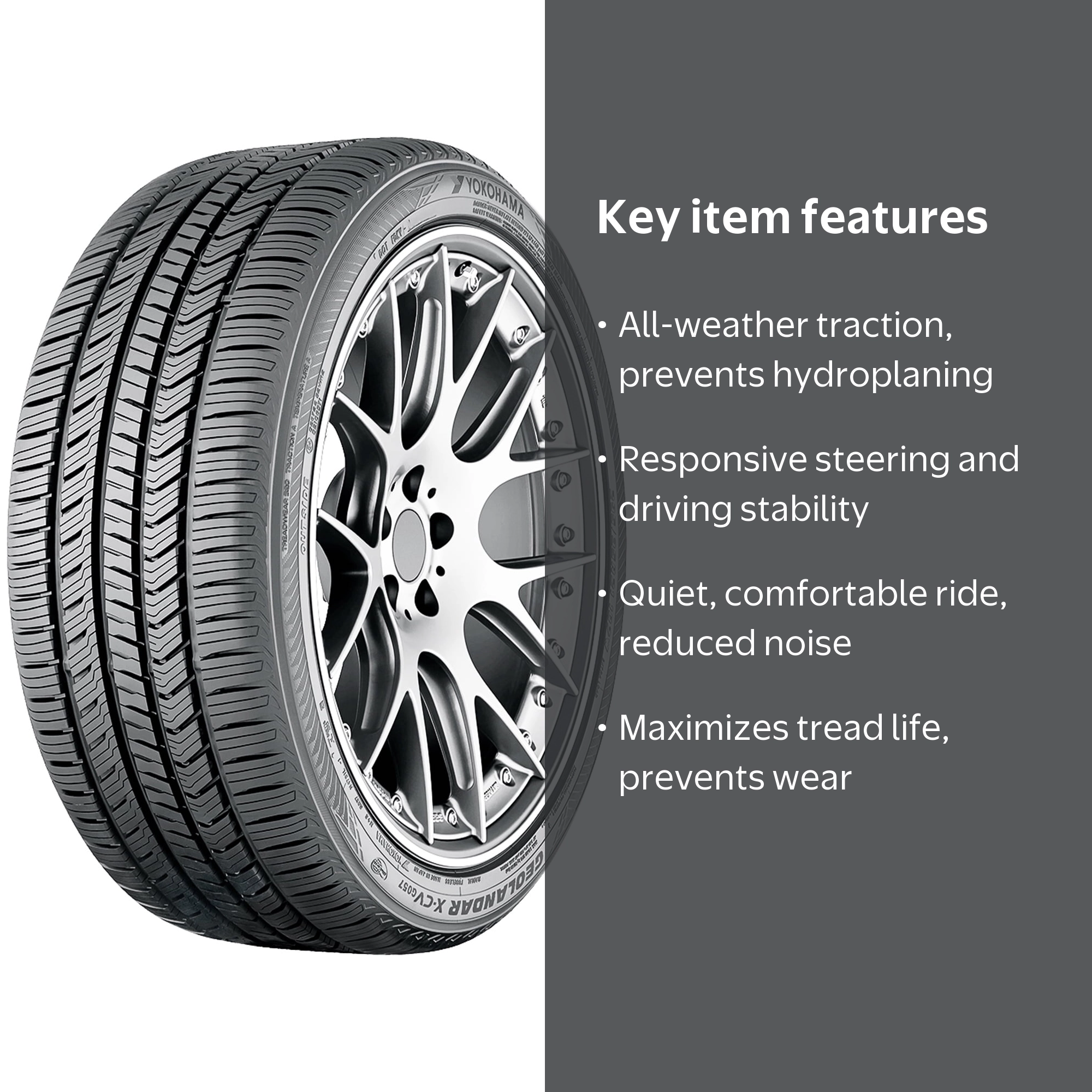 Yokohama Geolandar X-CV G057 to 245/70R18 110H Performance a/s All