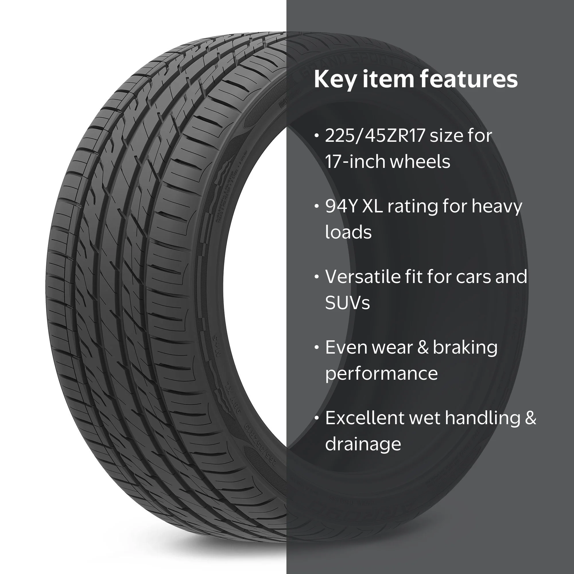 Arroyo Grand Sport Ultra-High-Performance All-Season Tire, 225