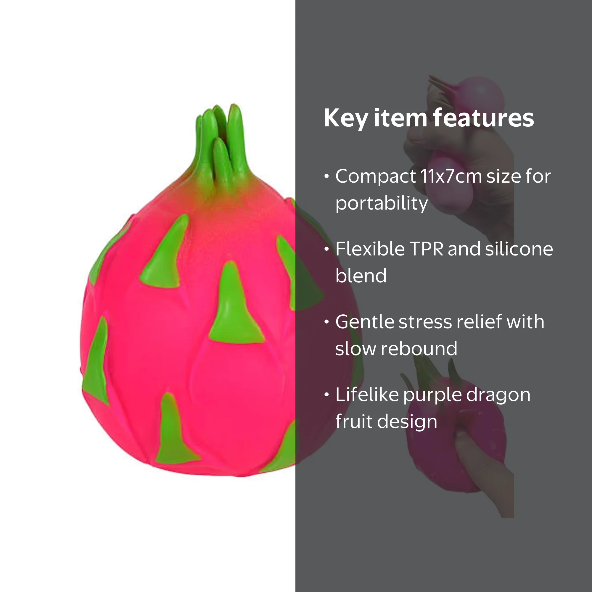 2026 Dragon Fruit Squishy, Giant Dragonfruit Squishy Jumbo for