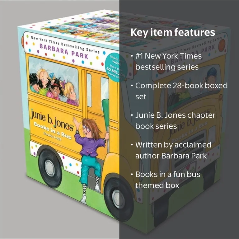 Barbara Park, Junie B. Jones Books in a Bus, 28-Book Set