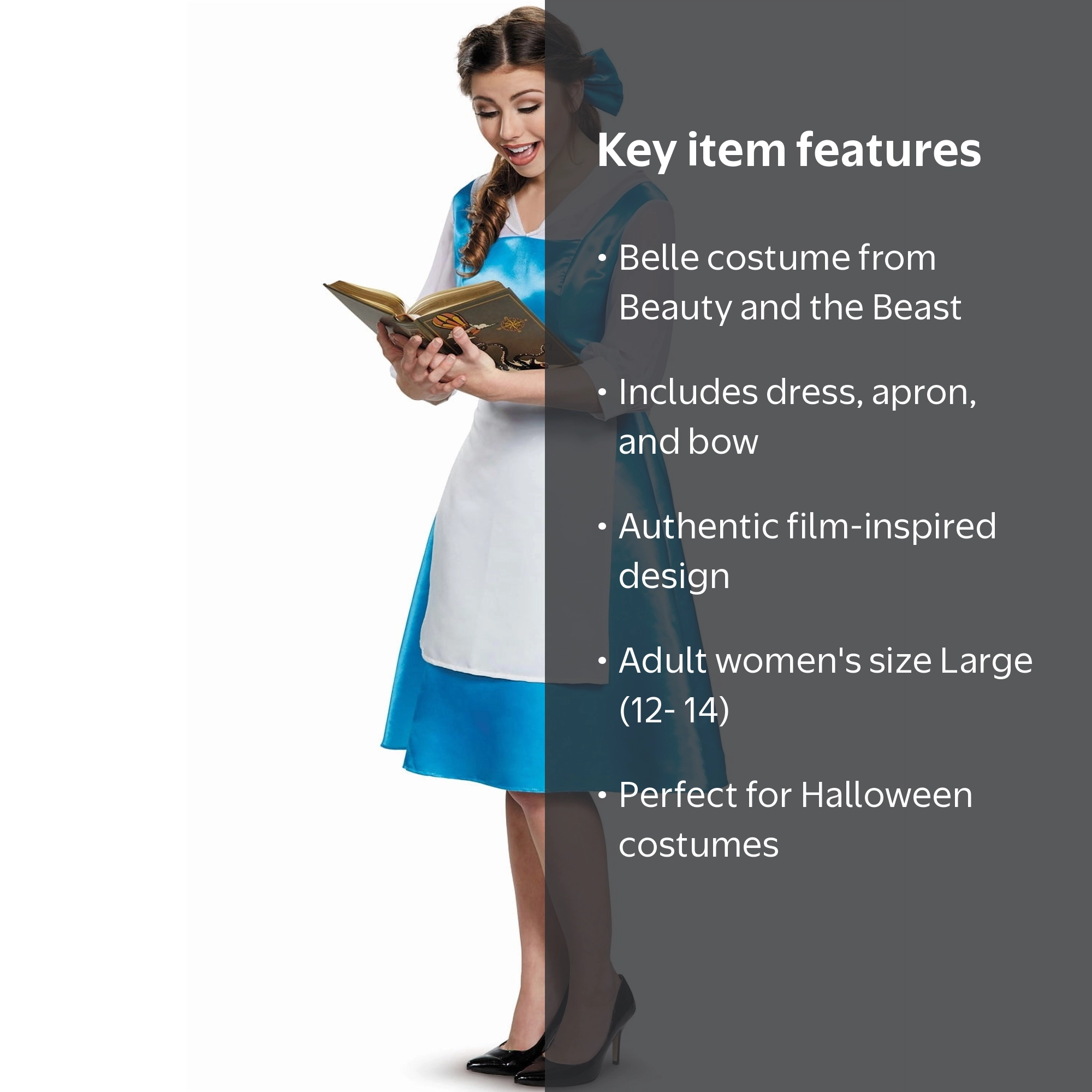 blue dress belle costume Beauty and the Beast Kids | Kids | Girls | M | Blue/White then this Child Disney Beauty and the Beast Blue Dress costume is the perfect outfit for your very own special girl DISNEY STORE Girls Blue Sparkly