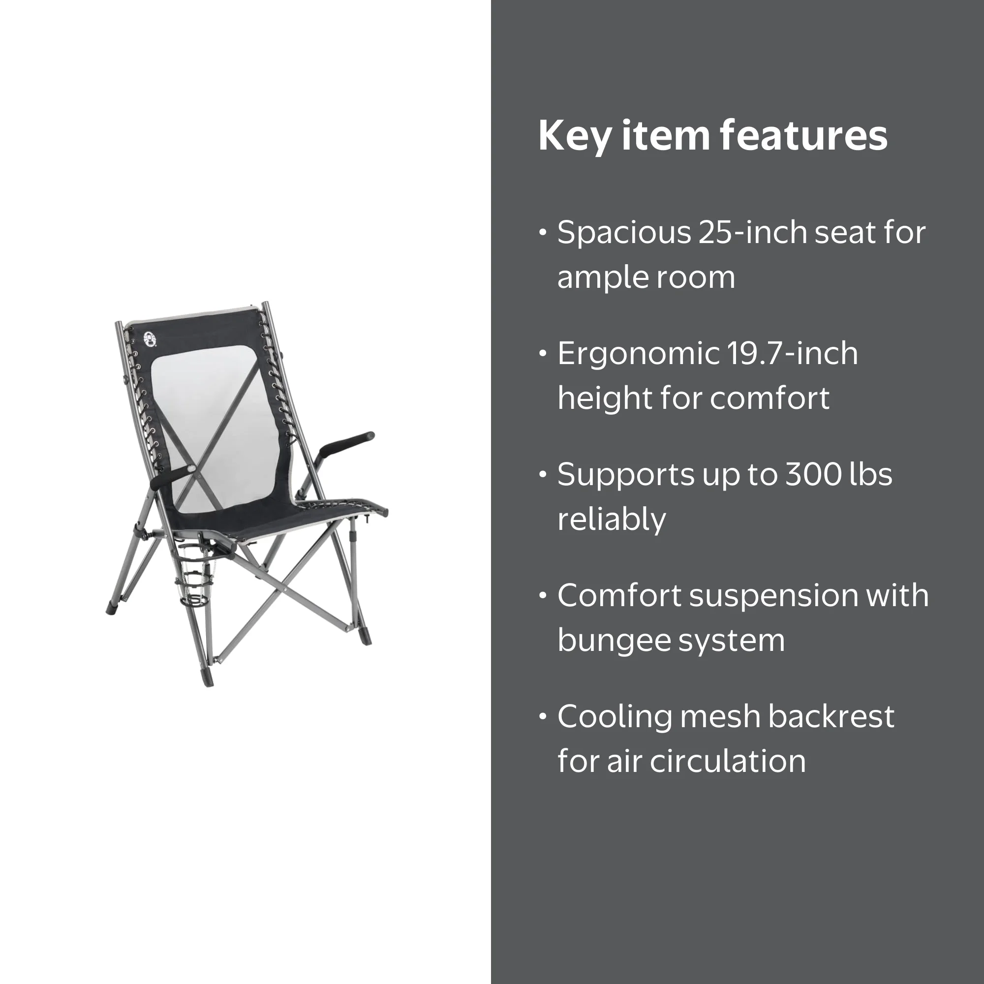 Coleman Comfortsmart Suspension Chair - Walmart.com