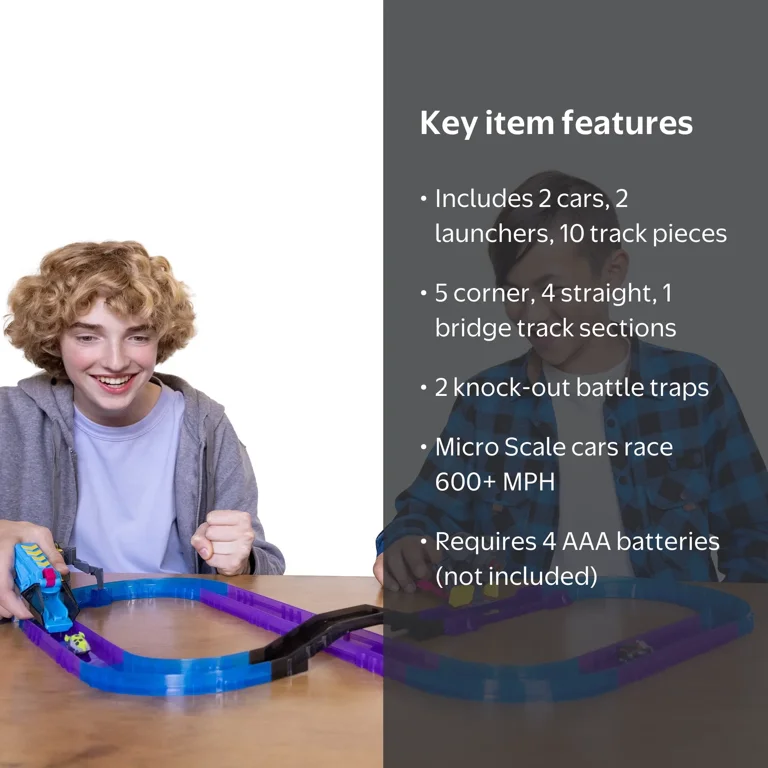 Hyper Burst - Shockout Circuit Battle Race Track Set + Micro Cars