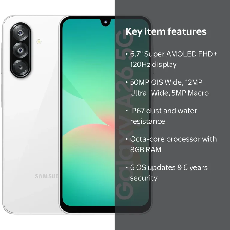 Samsung Galaxy A26 5G 2025 (8GB RAM,256GB) 6.6