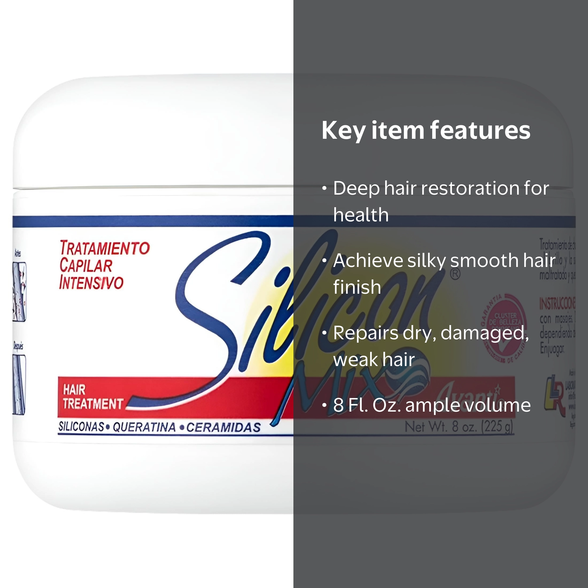 Silicon Mix, Hair Treatment, 8 Fl Oz, Intensive Shine and Softness