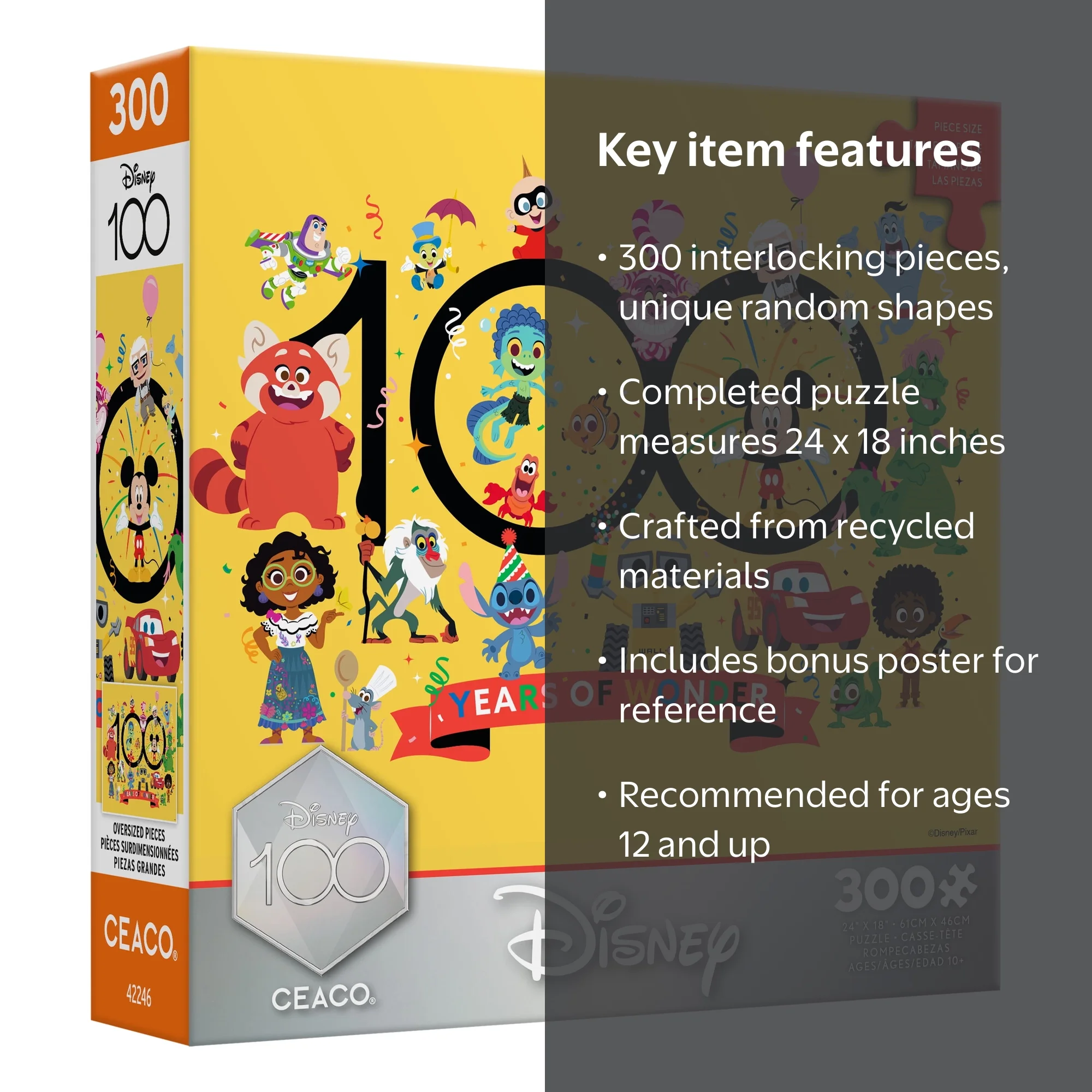 Ceaco - Disney - Years of Wonder - 300pc Piece Interlocking Jigsaw