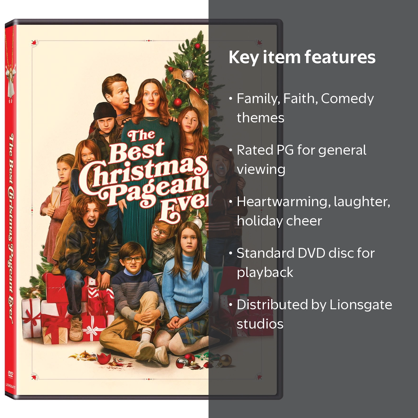 The Best Christmas Pageant Ever (DVD) Lionsgate, Family, Faith