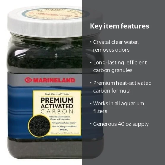 Marineland Black Diamond Activated Carbon, Chemical Filter Media