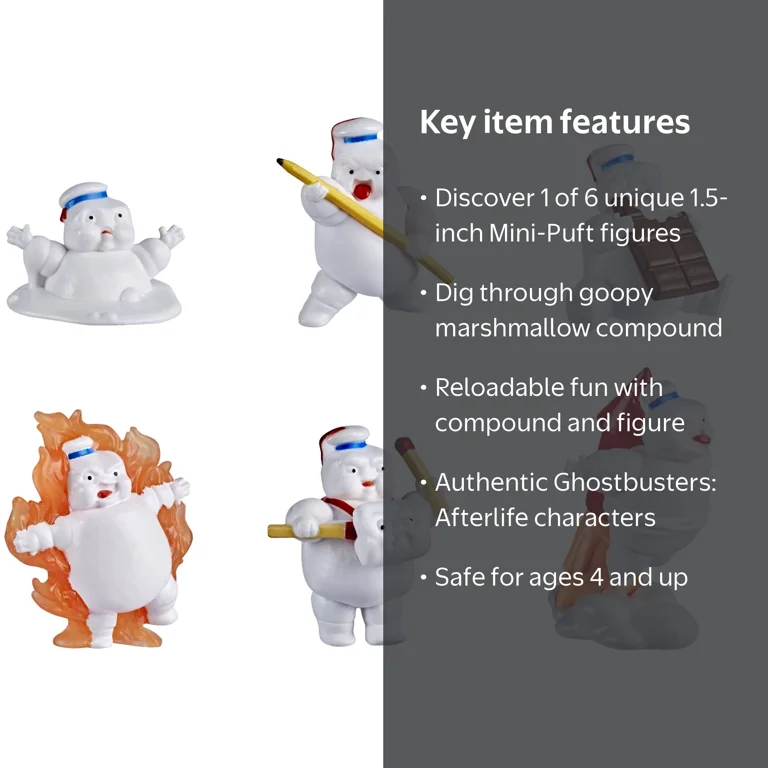 Ghostbusters Mini-Puft Surprise Figures, 1.5-Inch Collectibles