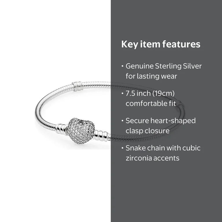 Authentic Pandora Women's Sterling Silver Snake Chain Charm