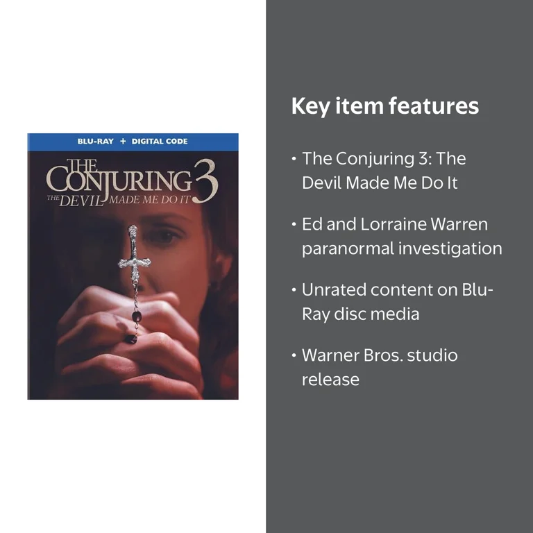 SDS, The Conjuring 3 Blu-Ray, Paranormal Investigation Case, Not