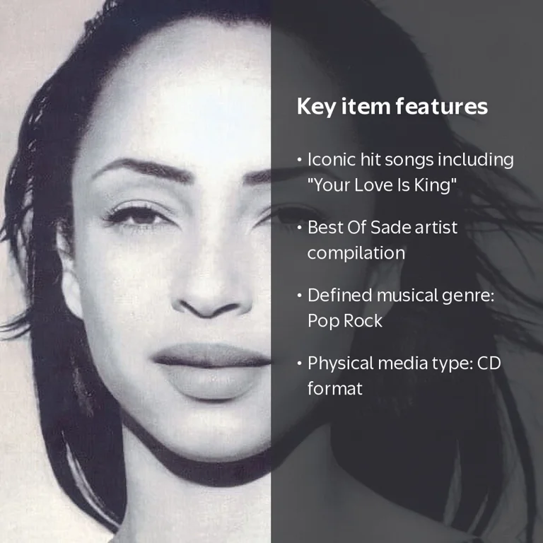 Sony Sade, Greatest Hits, Music & Performance, CD, Soul Jazz