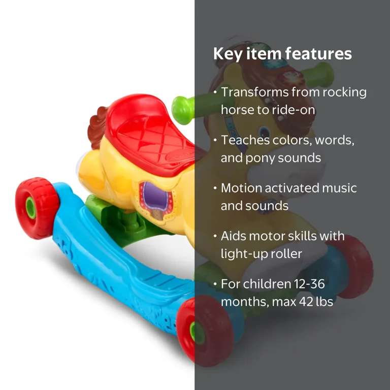 VTech Gallop & Rock Learning Pony Baby and Toddler Toys - Walmart.com