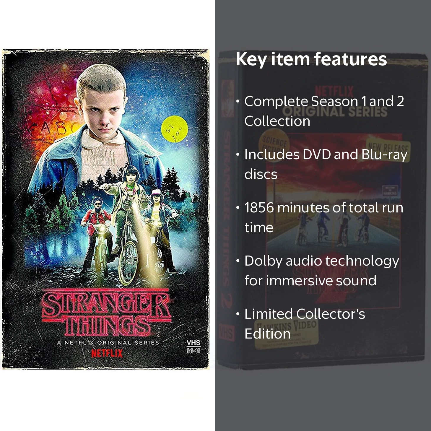 Stranger Things Netflix Exclusive: Blu-ray Box Set, Seasons 1 and