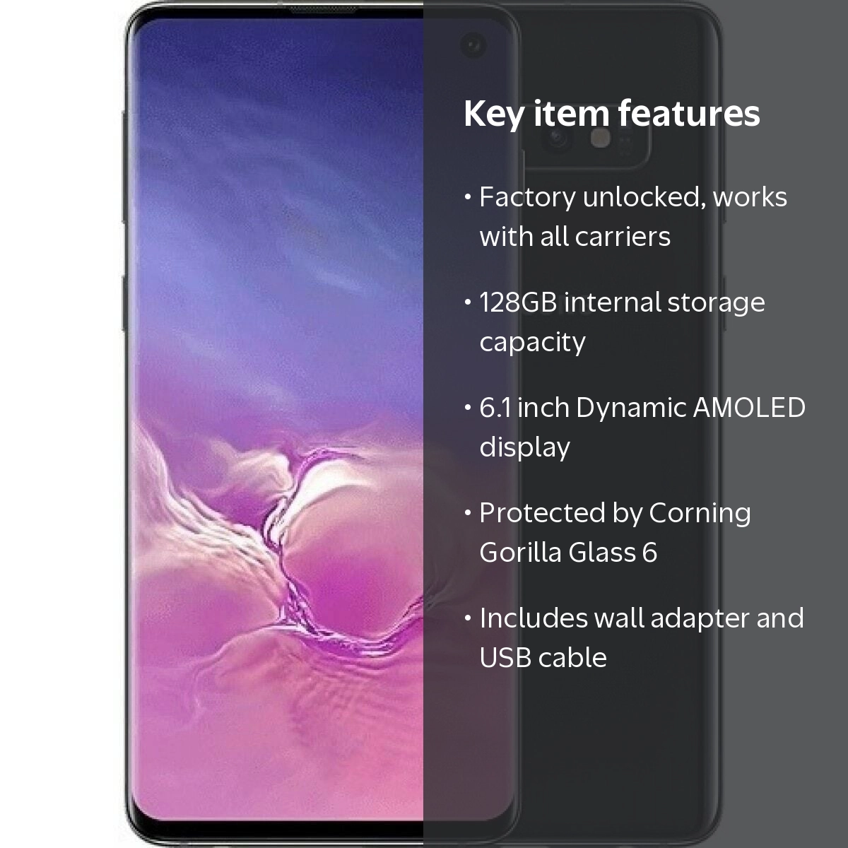 Galaxy S10 ◆ 8GB/128GB / SM-G973U1 ※訳アリ k2-_4abaf93d-c7ca-4a7f-bf94-