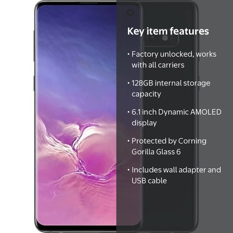 Samsung Galaxy S10 128GB SM-G973U1 Fully GSM Unlocked - Good