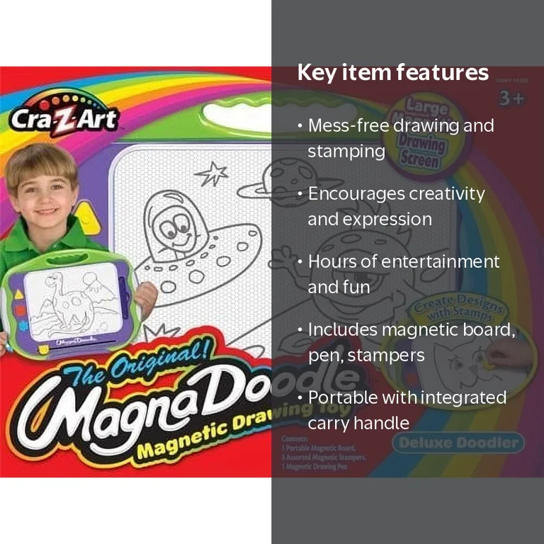 Magna Doodle, Magnetic Drawing Board, 50.8 x 25.4 cm, Unisex