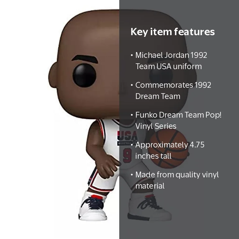Funko, NBA: Legends Michael Jordan, 1992 Team USA White, Vinyl