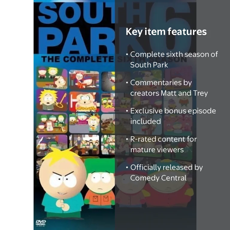 South Park: The Complete Sixth Season, DVD Set, Comedy Central R
