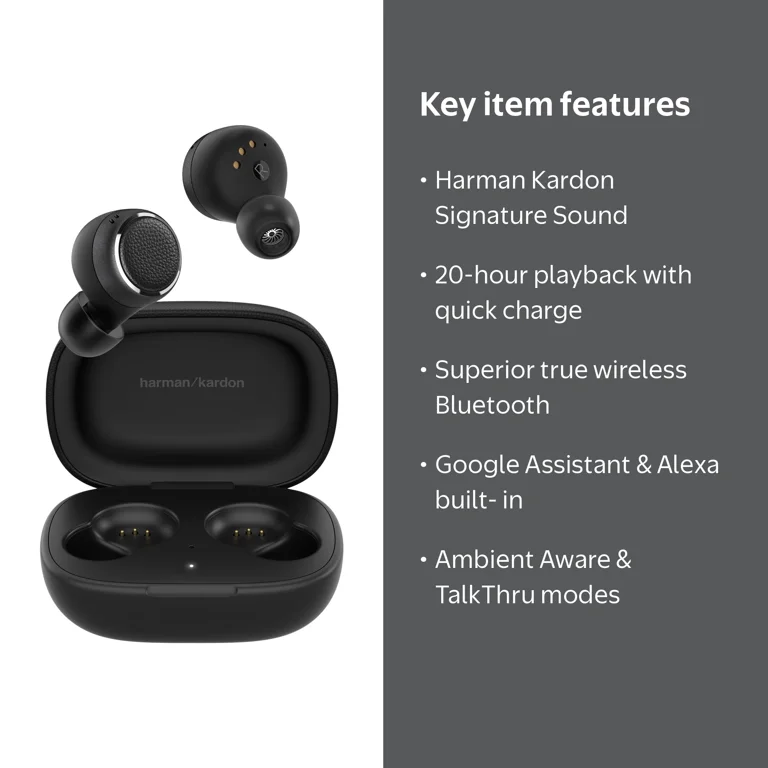 Harman Kardon FLY TWS Earbuds, True Wireless Bluetooth In-ear