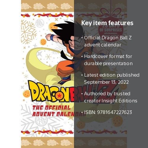 Dragon Ball Z: The Official Advent Calendar, Hardcover - Walmart.com