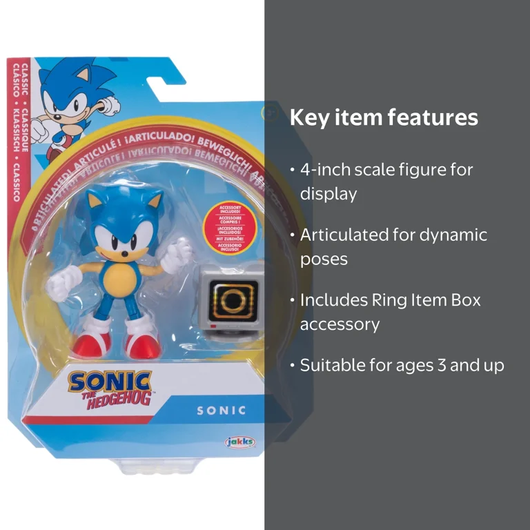 Sonic The Hedgehog New Sonic Action Figure 4inch articulated New