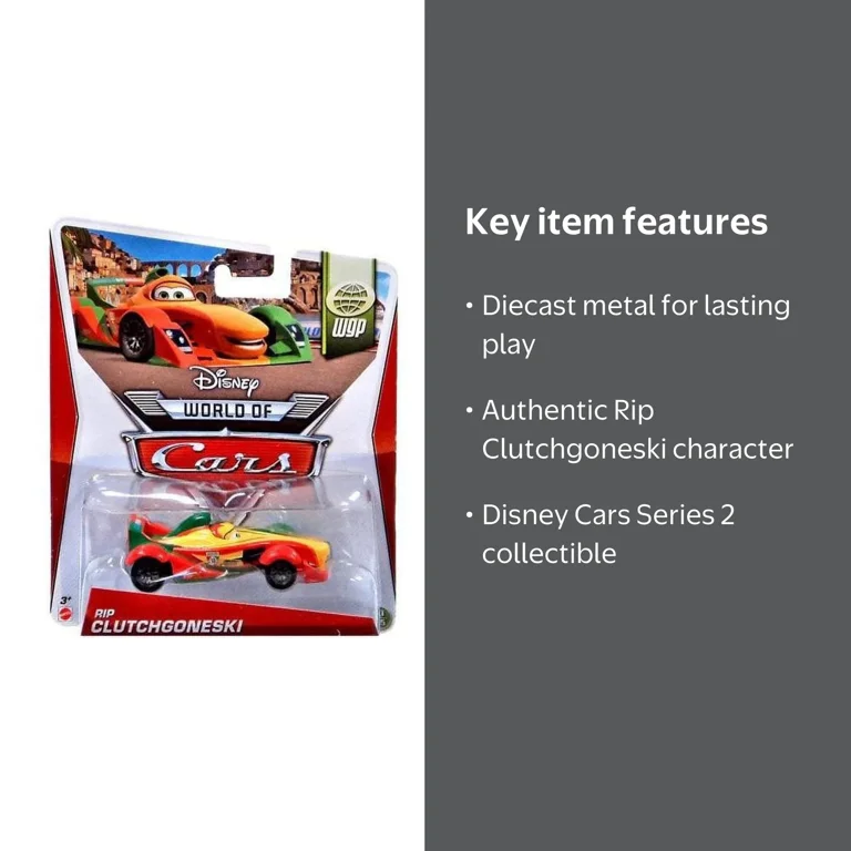 Disney Pixar Cars Series 2 Rip Clutchgoneski Metal Diecast Toy