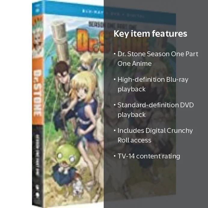 Dr. Stone: The Complete First Season, V1 (Blu-ray + DVD + Fun