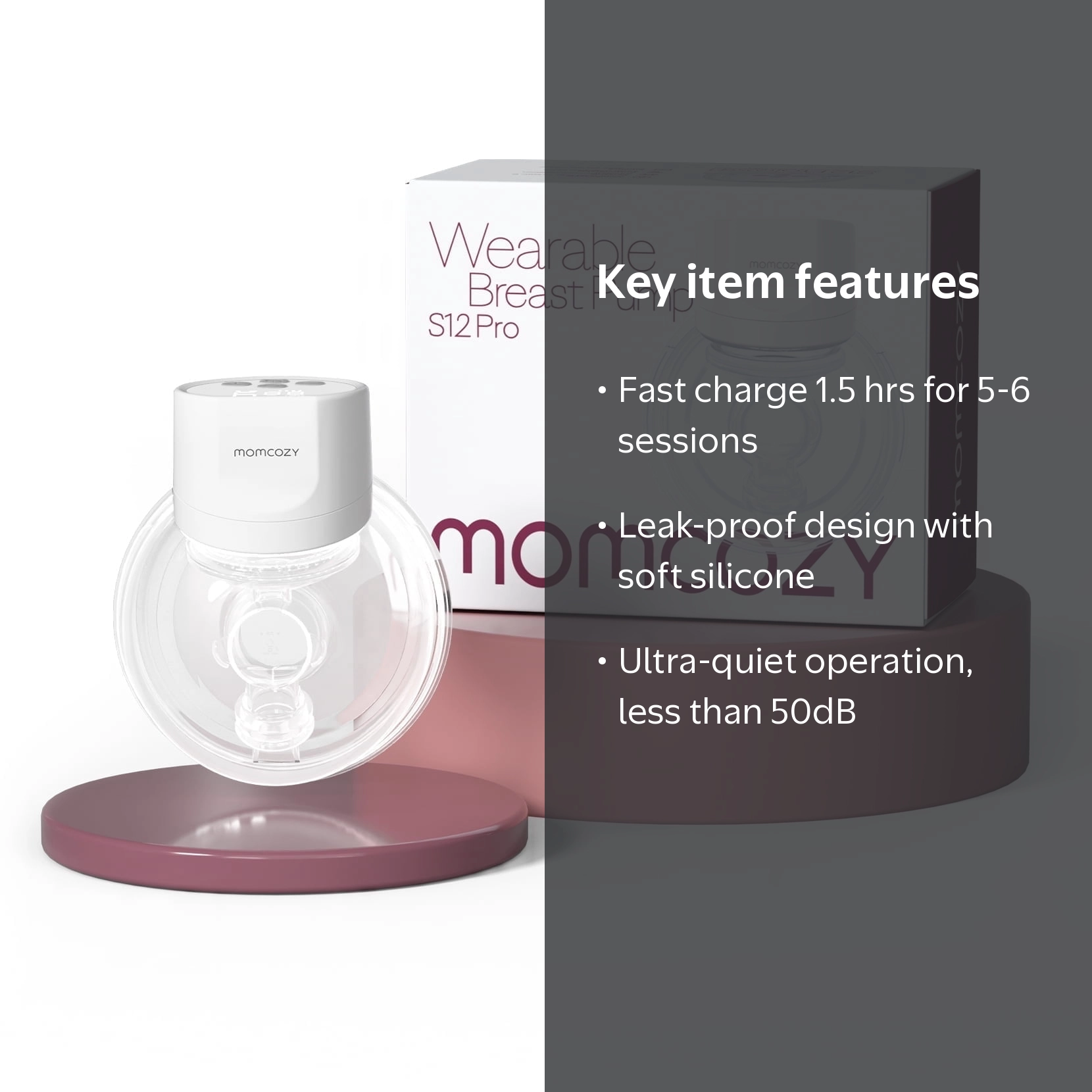 Momページ Momcozy S12 Pro Wearable Breast Pump, Wireless Breast Pump