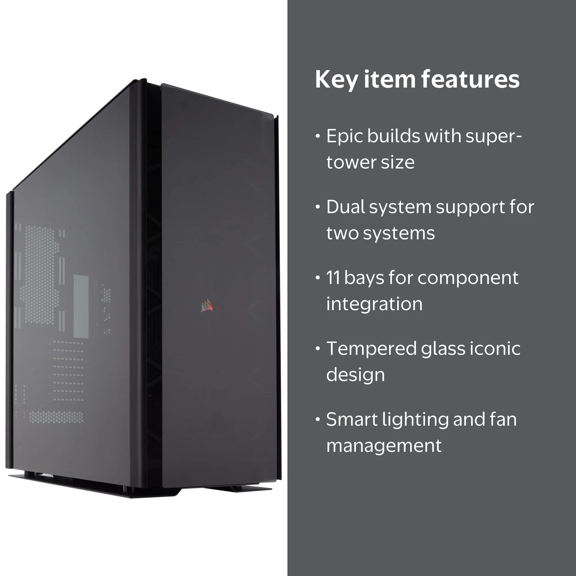 Corsair Obsidian Series 1000D Super-Tower PC Case, ATX Micro