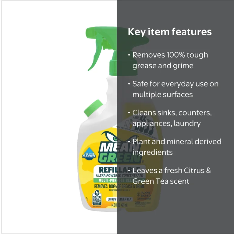 Mean Green Citrus & Green Tea Refillable Multi-Purpose Cleaner
