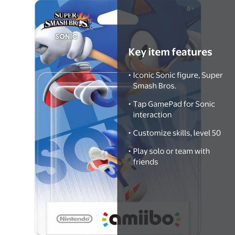Nintendo Super Smash Bros Sonic Amiibo Accessory - Game Characters