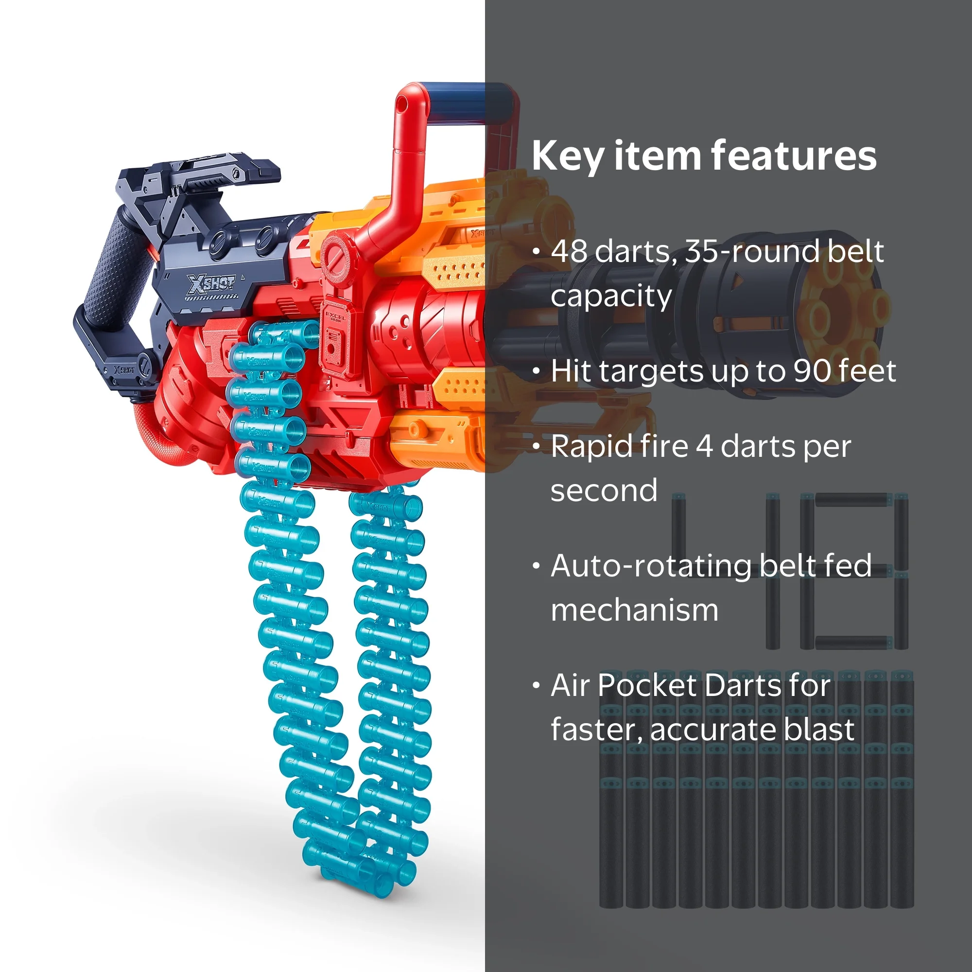 XSHOT Excel Crusher Blaster (48 Darts) by ZURU - Walmart.com