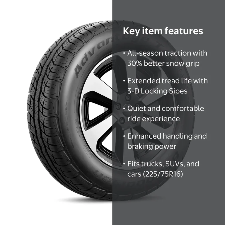BFGoodrich Advantage T/A Sport LT All-Season 225/75R16 104T Tire