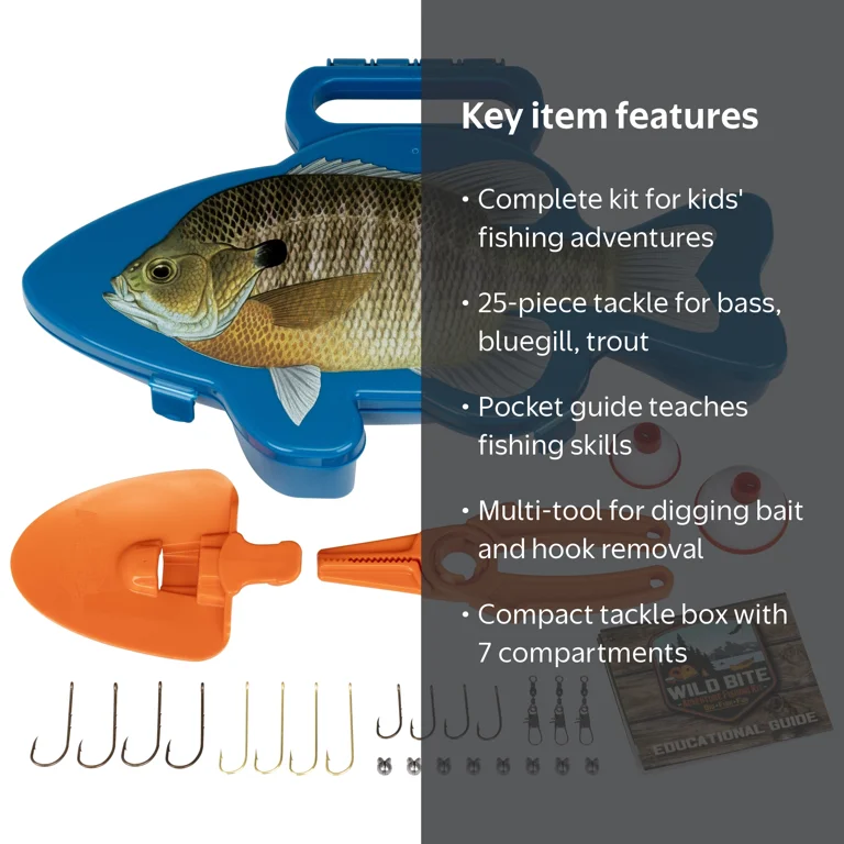 child's fishing tackle box Zebco Wonder Woman Let the adventure begin. Kid Casters Play Tackle Box