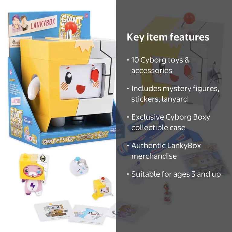 LankyBox Giant Cyborg Boxy Mystery Box – Brand New Boxy Mystery