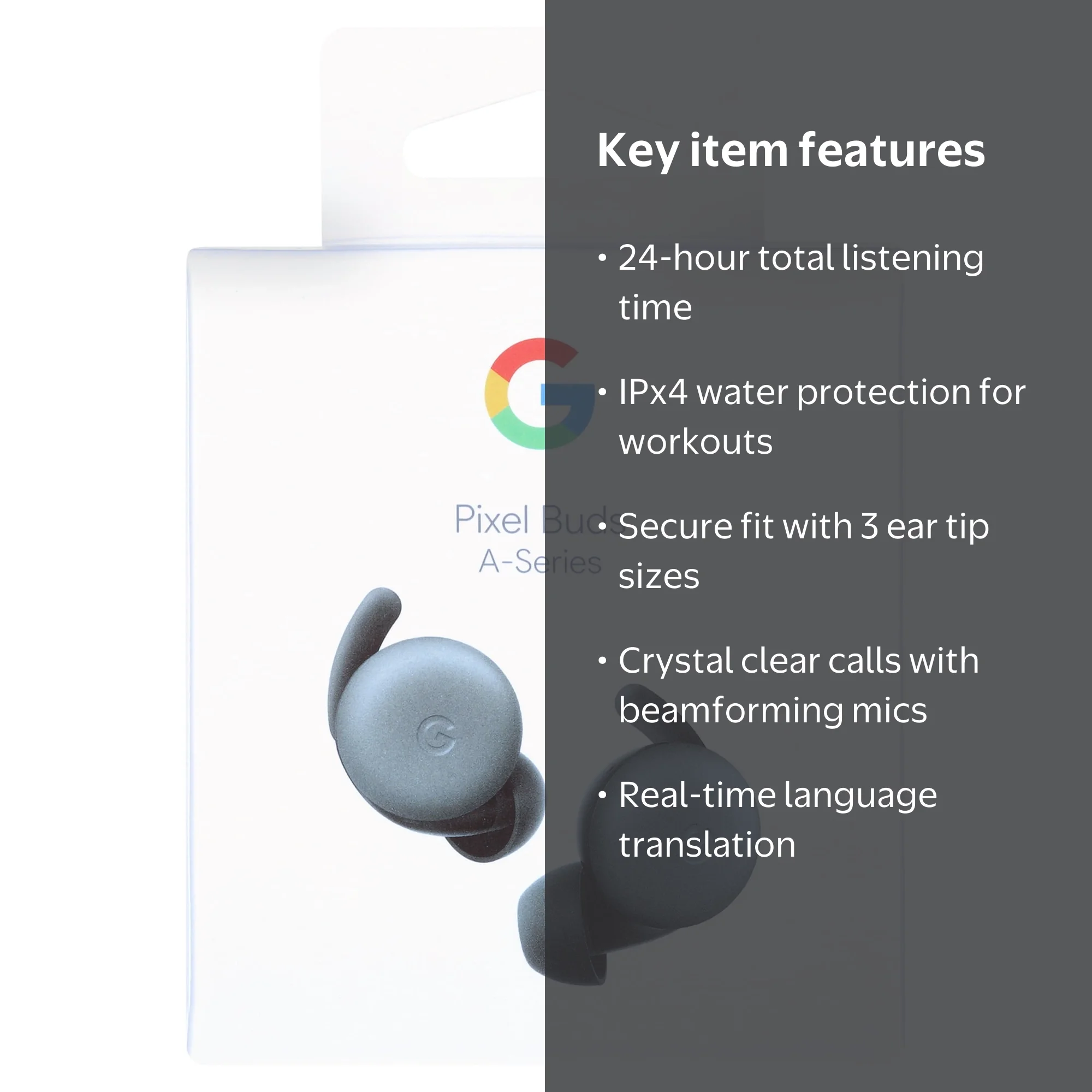 Google Pixel Buds A-Series Dark Olive, Wireless Earbuds, Bluetooth