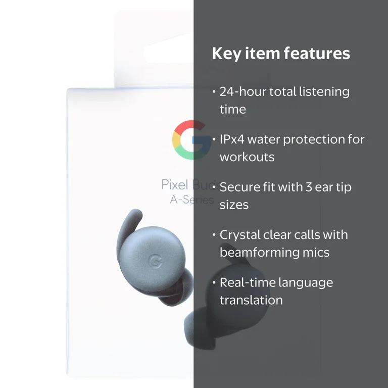 Google Pixel Buds A-Series Dark Olive, Wireless Earbuds, Bluetooth