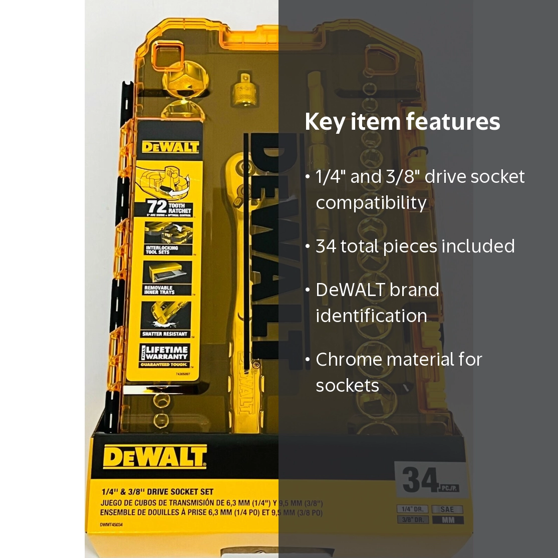 DeWALT 34 Piece 1/4
