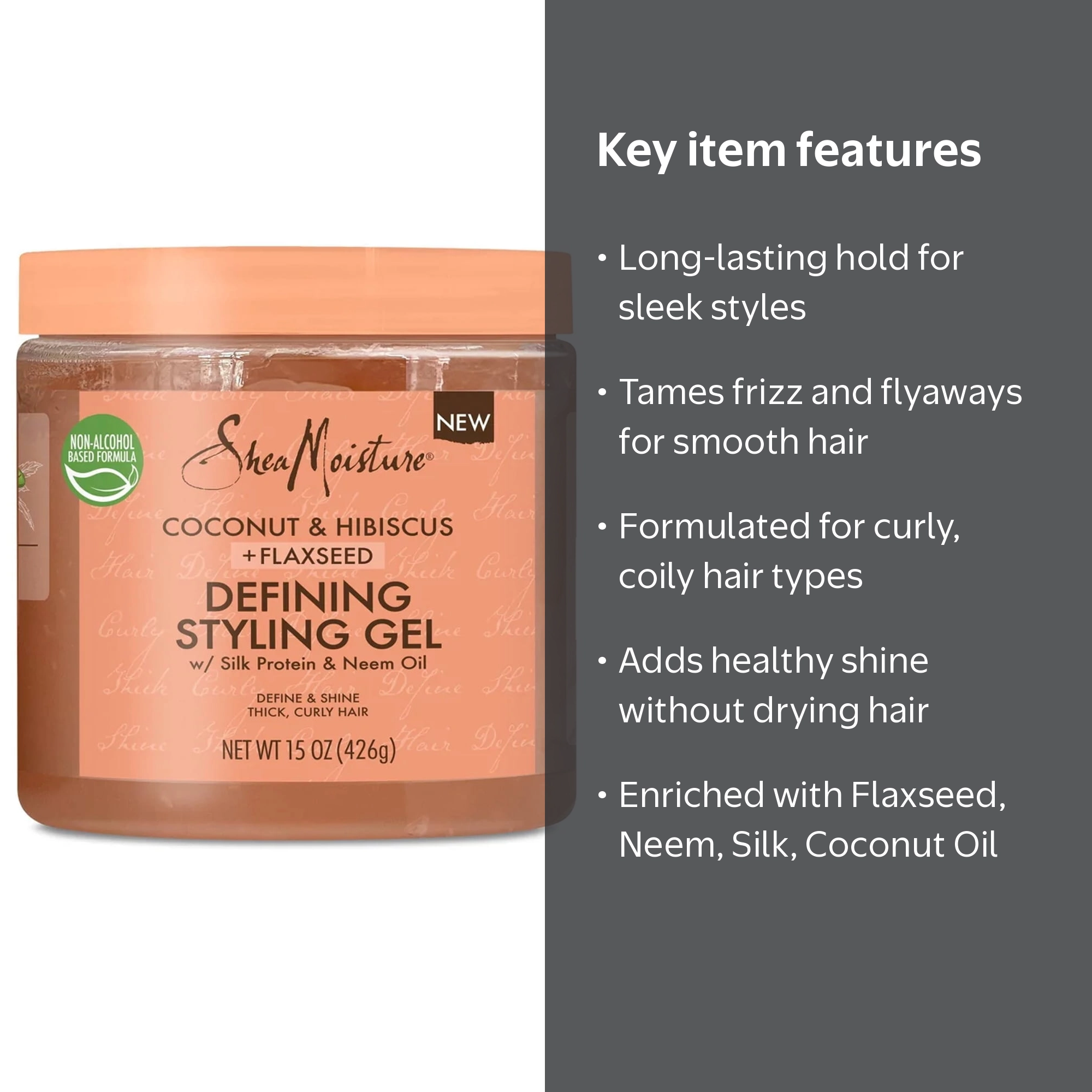 Shea Moisture Coconut & Hibiscus Flaxseed Defining Styling Gel