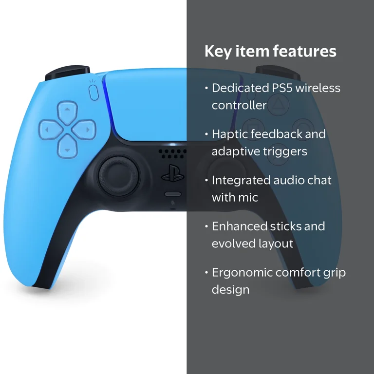 PlayStation, DualSense Wireless Controller, Starlight Blue PlayStation, DualSense Wireless Controller, Starlight Blue